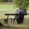 Pensioners on a bench